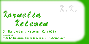 kornelia kelemen business card
